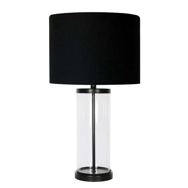 Adelia Black & Glass Table Lamp