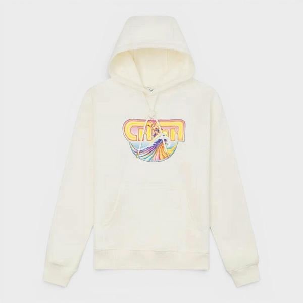 Casablanca Casa Surf Printed Hoodie Off White