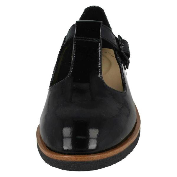 Clarks Ladies Clarks T-Bar Heeled Shoes - Griffin Town