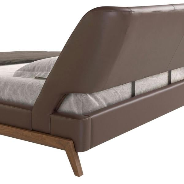 Angel Cerdá Chocolate Brown Leatherette Bed 7159