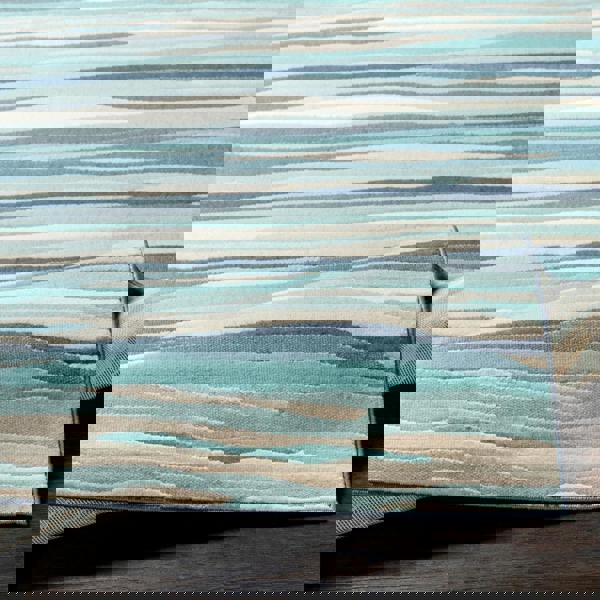 Livabliss City-Modern Blue Beige Grey Graphic Rug