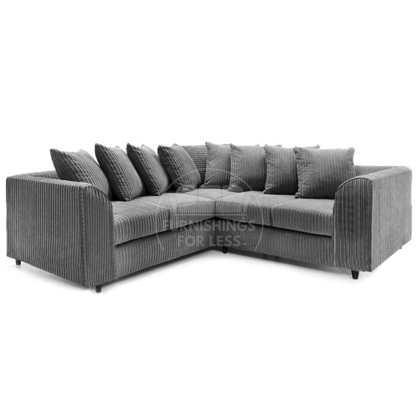 Furnishings For Less Ferguson / Luxor Full Jumbo Cord Corner Sofa