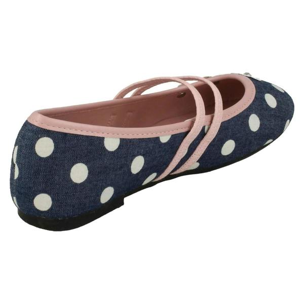 Spot On Girls Spot On Flat Floral Ballerina Shoes