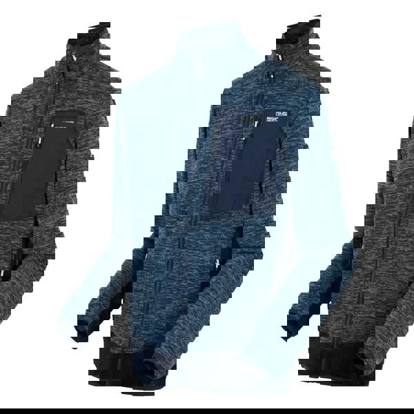 Regatta Mens Baslinn Fleece Jacket - Moonlight Denim/Navy Marl - 