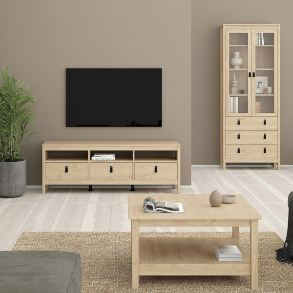 Furniture To Go Barcelona Coffee Table in Jackson Hickory Oak