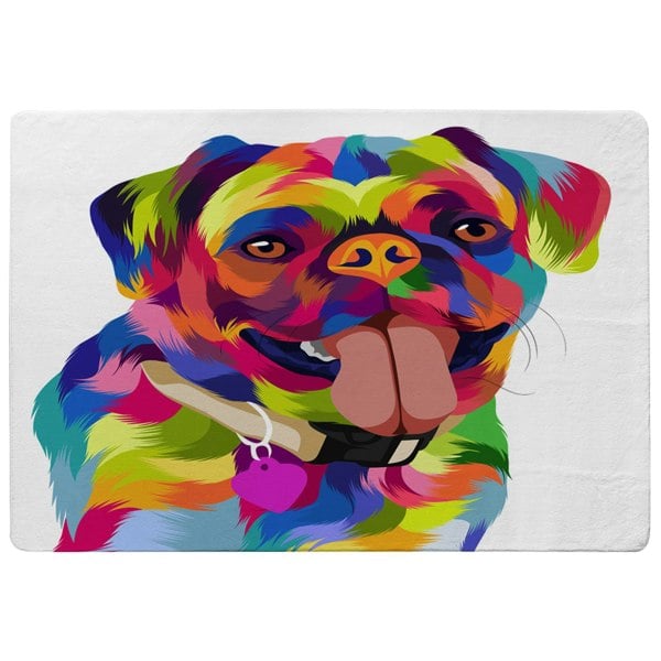 Benjamin Tate Design Amazing Illustration Pop Art Dog (Rug)