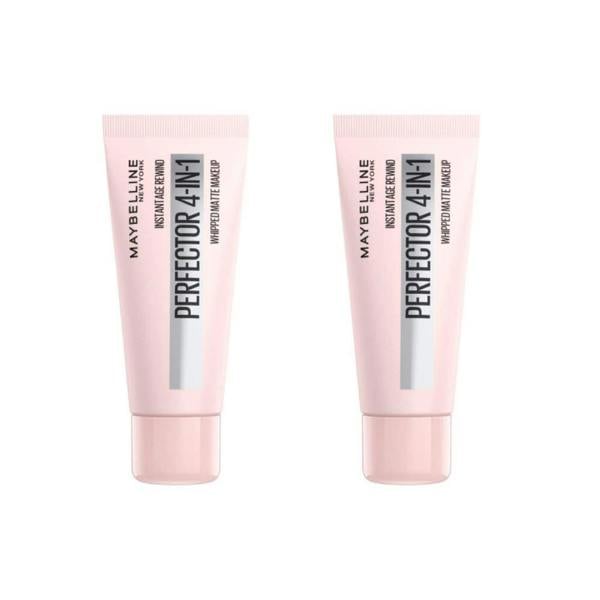 Maybelline New York 2 x Maybelline Instant Anti Age Perfector 4-in-1 Whipped Matte Makeup - 00 Fair/Light