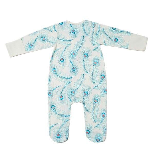 Lucy & Sam Peacock Zip Babygrow