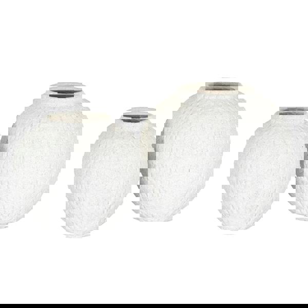 Hill Interiors Ashen Round Vase - White - 