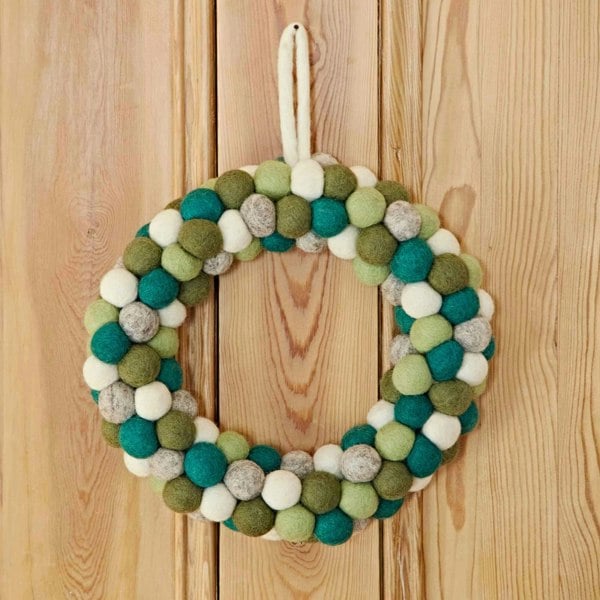 Paper High Felt Green Wreath