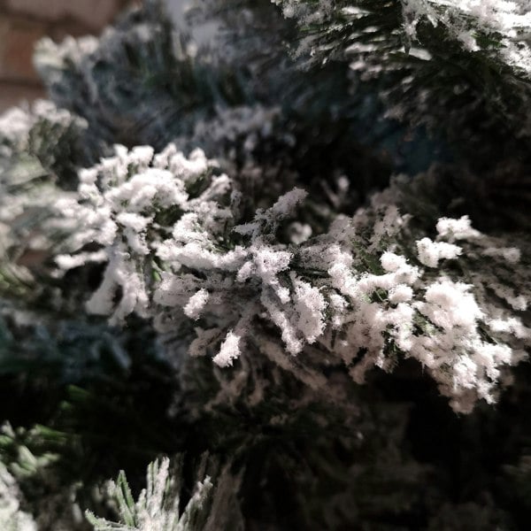 Samuel Alexander 7ft Snowy Imperial Pine White Green Fir Artificial Luxury Christmas Tree