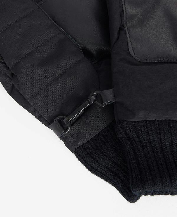 Barbour Banff Quilted Gloves - Black