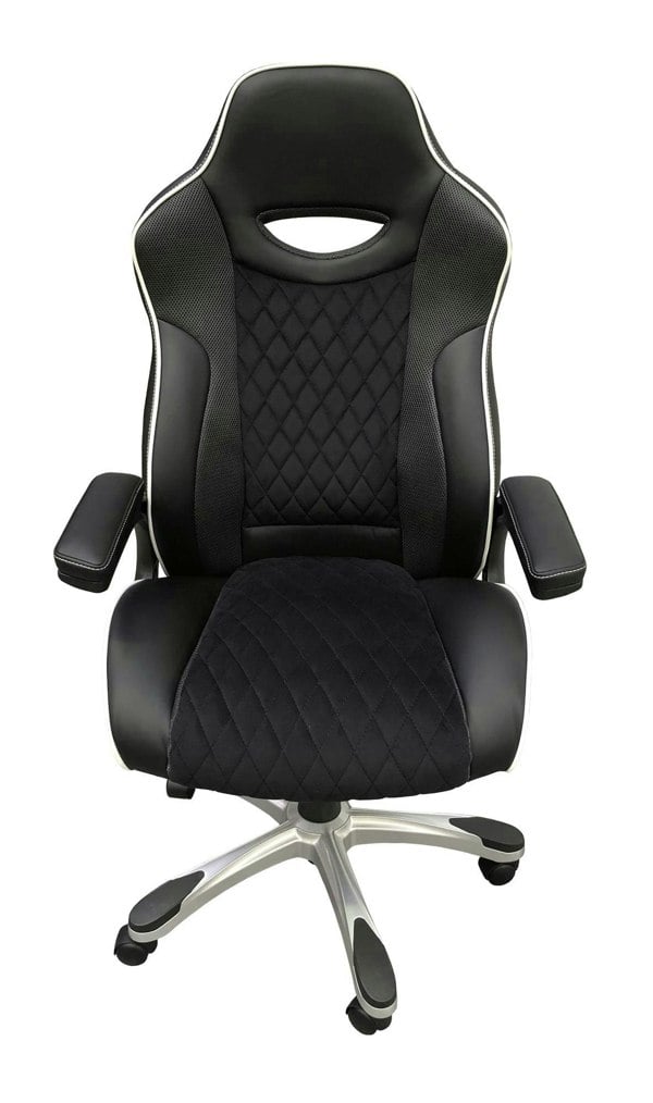 Dorel Home Silverstone Gaming Chair in Black