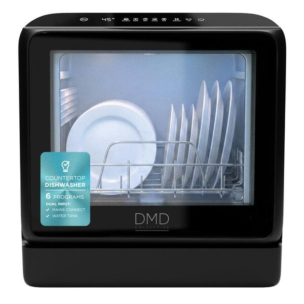 DMD Collective Countertop Dishwasher with Water Tank – Compact Mini Washer