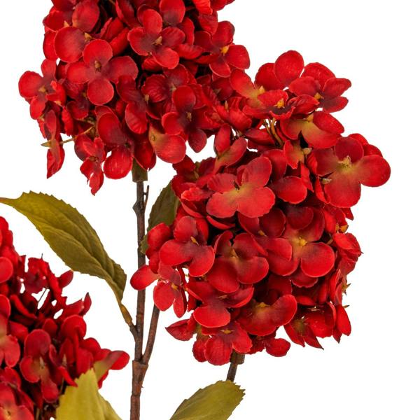 Wyld Haus Set of 3 Artificial Flowers Dark Red Spear Hydrangea Spray