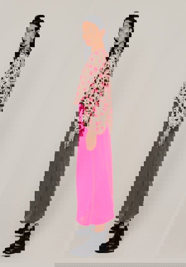 Poppy Midi Skirt in PInk