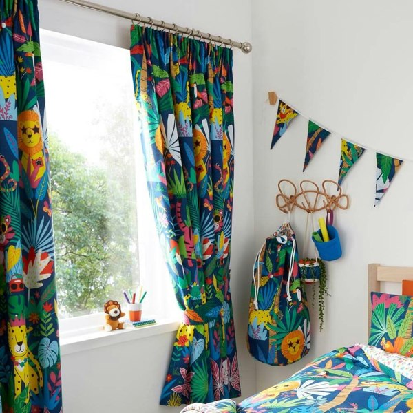 Tropi-Cat Curtains Curtains - Happy Linen Company