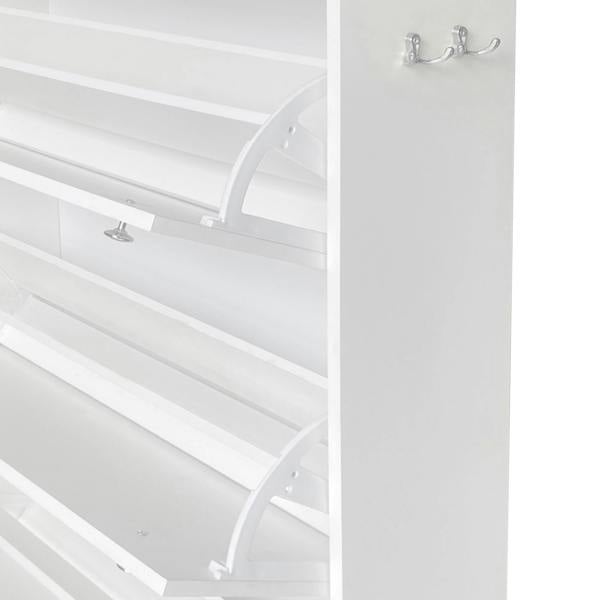 HYGRAD BUILT TO SURVIVE Shoe Storage Cabinet Flip Doors Type Entryway Shoe Rack Storage Organizer Footwear Organiser Space-saving w/ 3 Drawers
