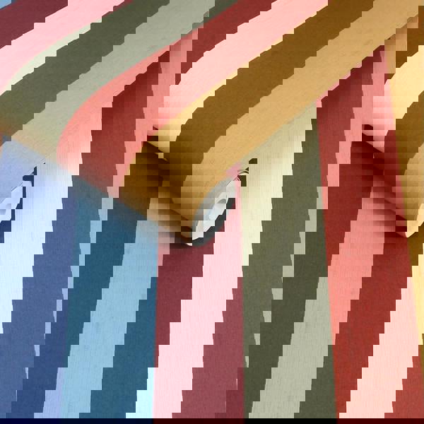 Joules Heritage Stripe Wallpaper | Multicoloured