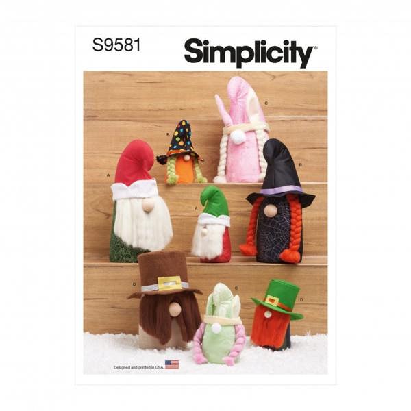 Simplicity Sewing Pattern 9581, Toys OS (One Size Only) - Intermediate