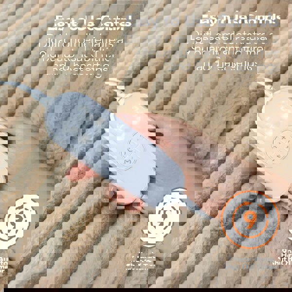 Igenix Luxury Heated Faux Fur Throw 160 x 130 cm - Latte