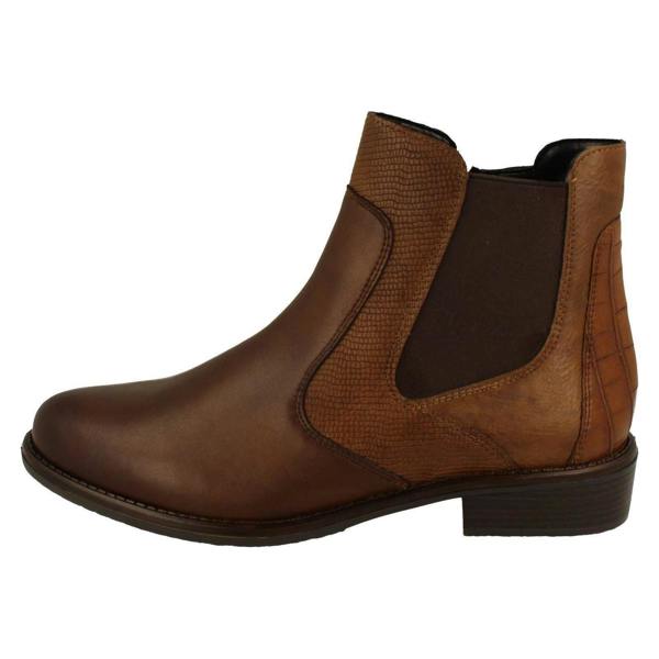 Remonte Ladies Remonte Low Heel Elasticated Casual Chelsea Boots D0F70