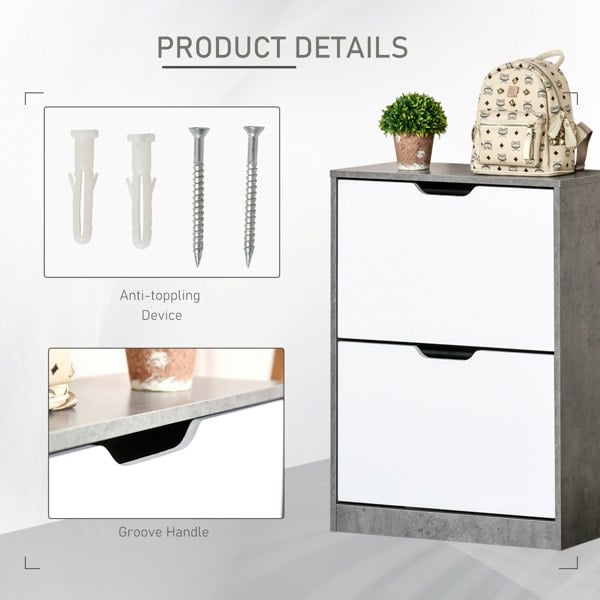 Flip-down Shoe Cabinet