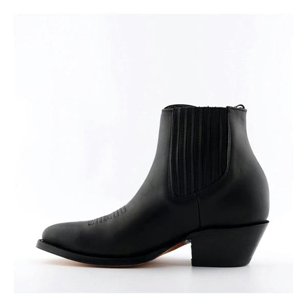 Grinders Unisex Black Western Ankle Boots- Maverick