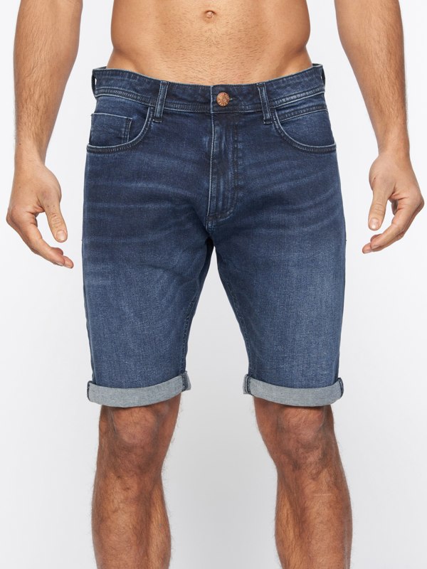 Duck and Cover Zeki Shorts Dark Wash