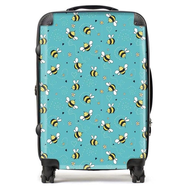 Warren Reed Hand Drawn Busy Bees Suitcase