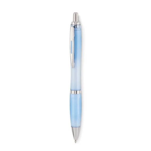 MidOcean Rio RPET Ballpoint Pen - Transparent Light Blue - 