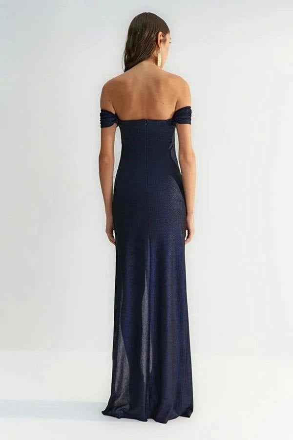 WOVCOR Evening Dress with Sun Accessory Details