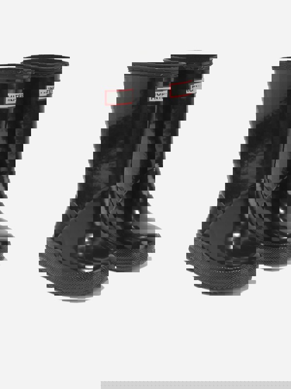 Hunter Kids Original First Classic Gloss Wellington Boots in Black