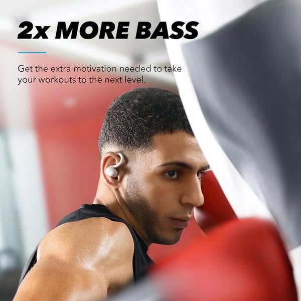 Anker Soundcore Sport X10 Wireless Bluetooth 5.2 Workout Headphones A3961G21 White