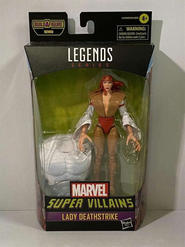 lady deathstrike marvel super villains legends series build a figure hasbro f2799
