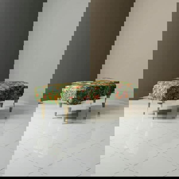 Modern rectangular upholstered bench for end of bed seating with premium foam comfort