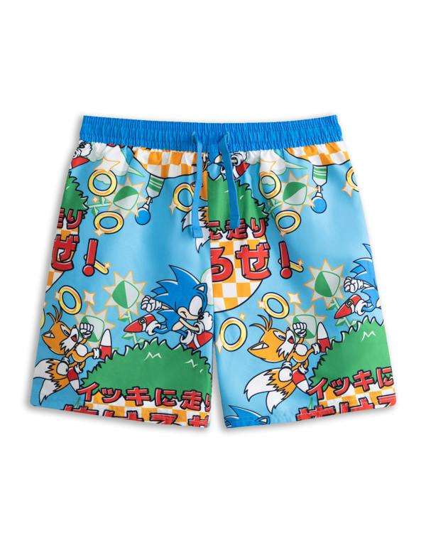 Vanilla Underground Sonic the Hedgehog Boys Blue Run Swim Shorts
