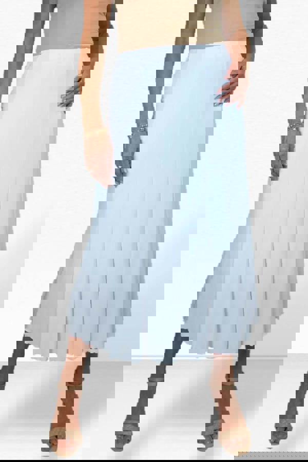 Paulo Due Women's 32" Soft Pleated Panel Midi Skirt