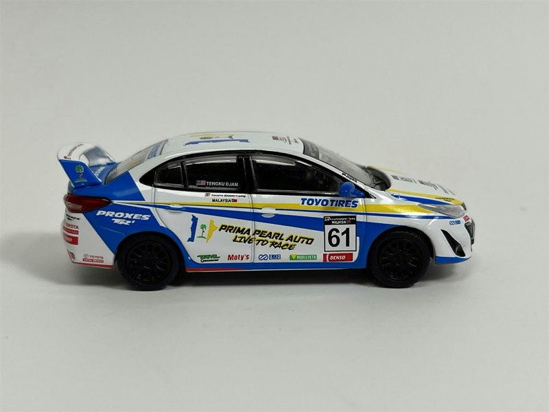 Pop Race Toyota GR Vios Malaysia Season 4 Tengku Djan #61 1:64 Scale PR640008