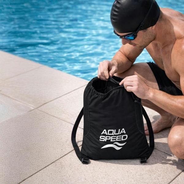 Aqua Speed Large Mesh Pool Backpack | Ventilated Bag for Wet Gear Storage