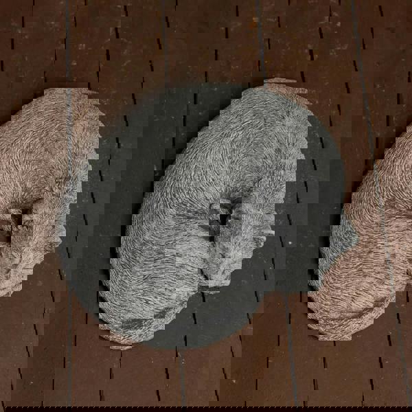 Stone Cast Sleeping Cat Ornament 