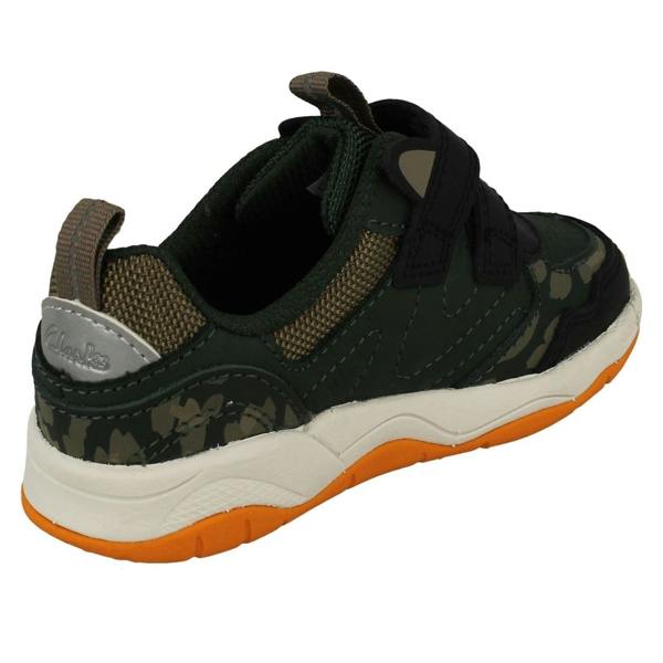 Clarks Childrens PLAYPRINTS Collection By Clarks Big Cat Print Detailed Trainers Clowder Run T