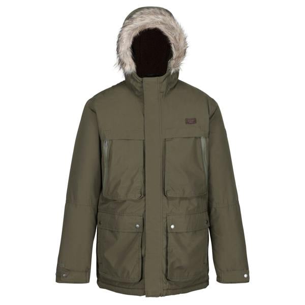 Regatta Mens Volter Waterproof Insulated Parka - Dark Khaki - 