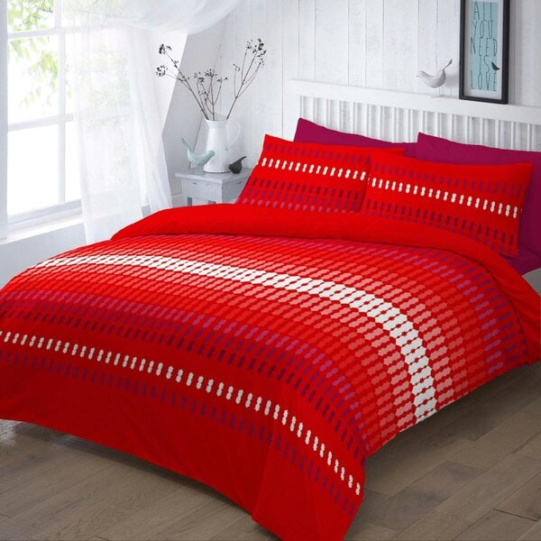 Night Zone Elliot Printed Duvet Cover Set – Polycotton Easy Care Bedding with Pillowcases