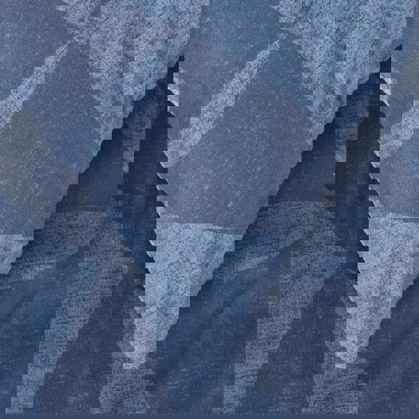 Smart Living Cutout Textured Geo Duvet Cover With Pillowcases - Blue