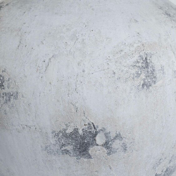 Wyld Haus Mossbrook Large Antique White and Grey Stonewarae Vase