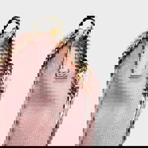 Versace Hobo Medusa Head Floral Large Shoulder Bag Pink