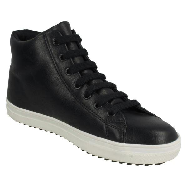 Spot On Ladies Spot On Hi-Top Trainer Boots