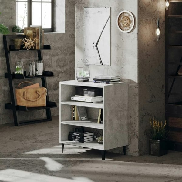 Berkfield Sideboard Concrete Grey 57x35x70 cm Engineered Wood