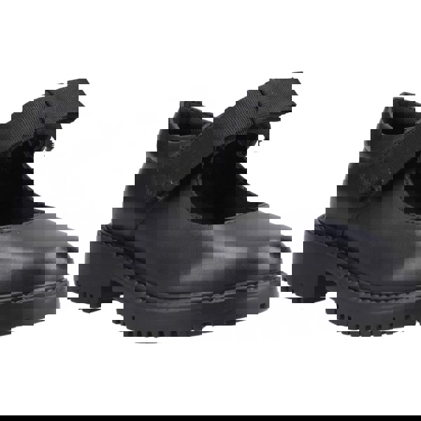 Hush Puppies Astrid Bow Leather Girls's Black Shoes